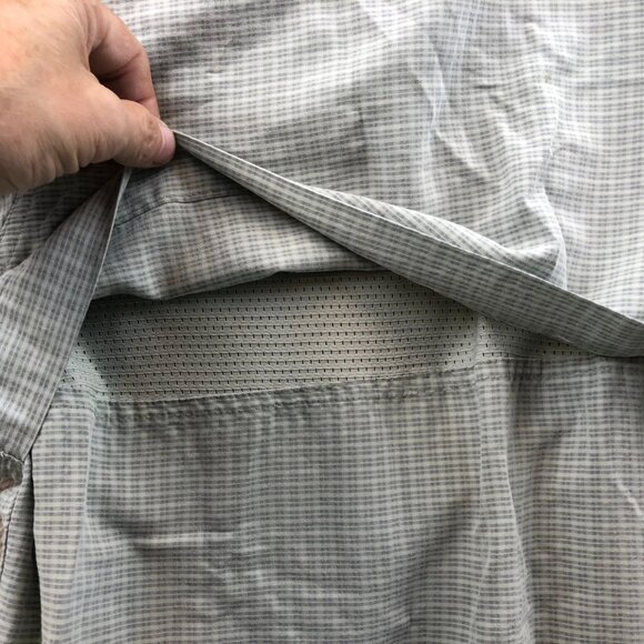 RedHead Men's Fishing Shirt Large Short Sleeve Caped and Vented Plaid Button Up - Picture 10 of 13